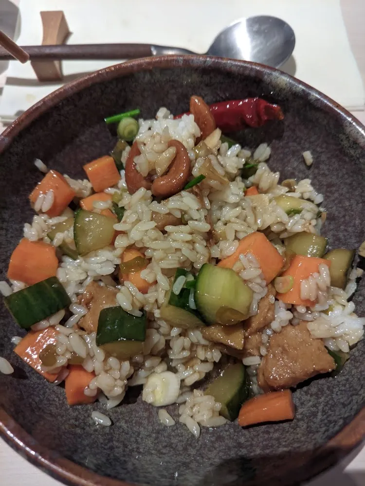 Kongbao Riz Cube Protéine de Soja Sauté À la Chinoise